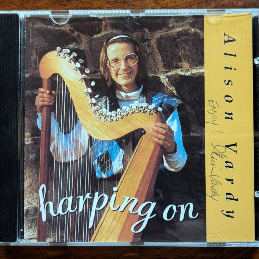 Vintage harping on CD – Alison Vardy – © 1999